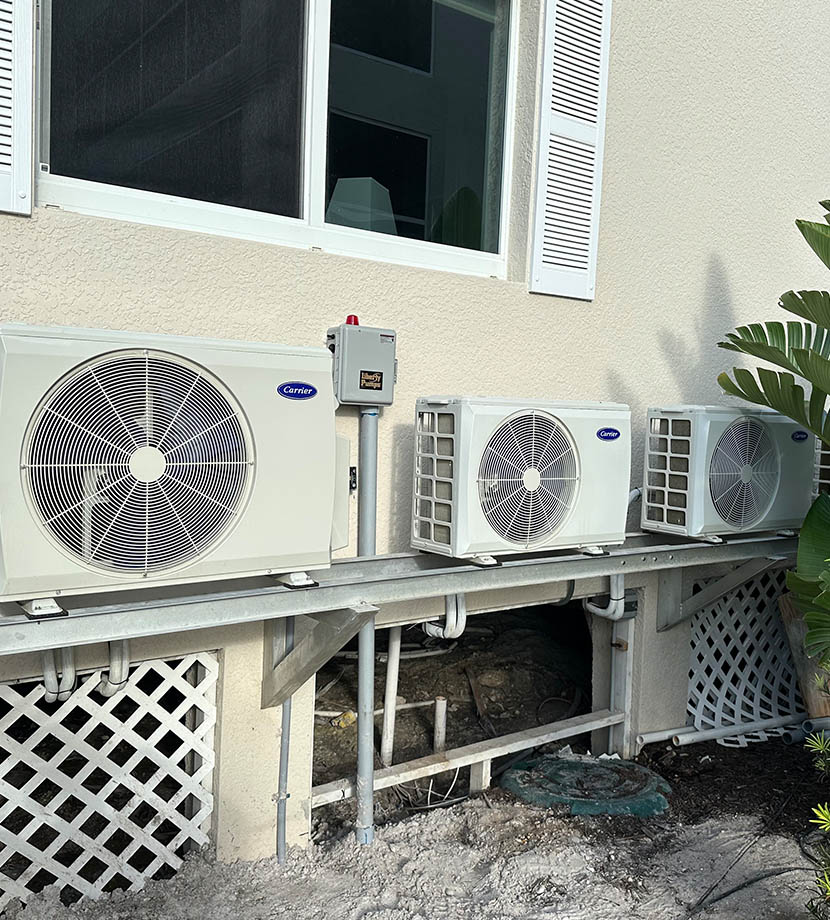 Ductless Carrier Air Conditioning Systems Being Maintained By Mabry Brothers